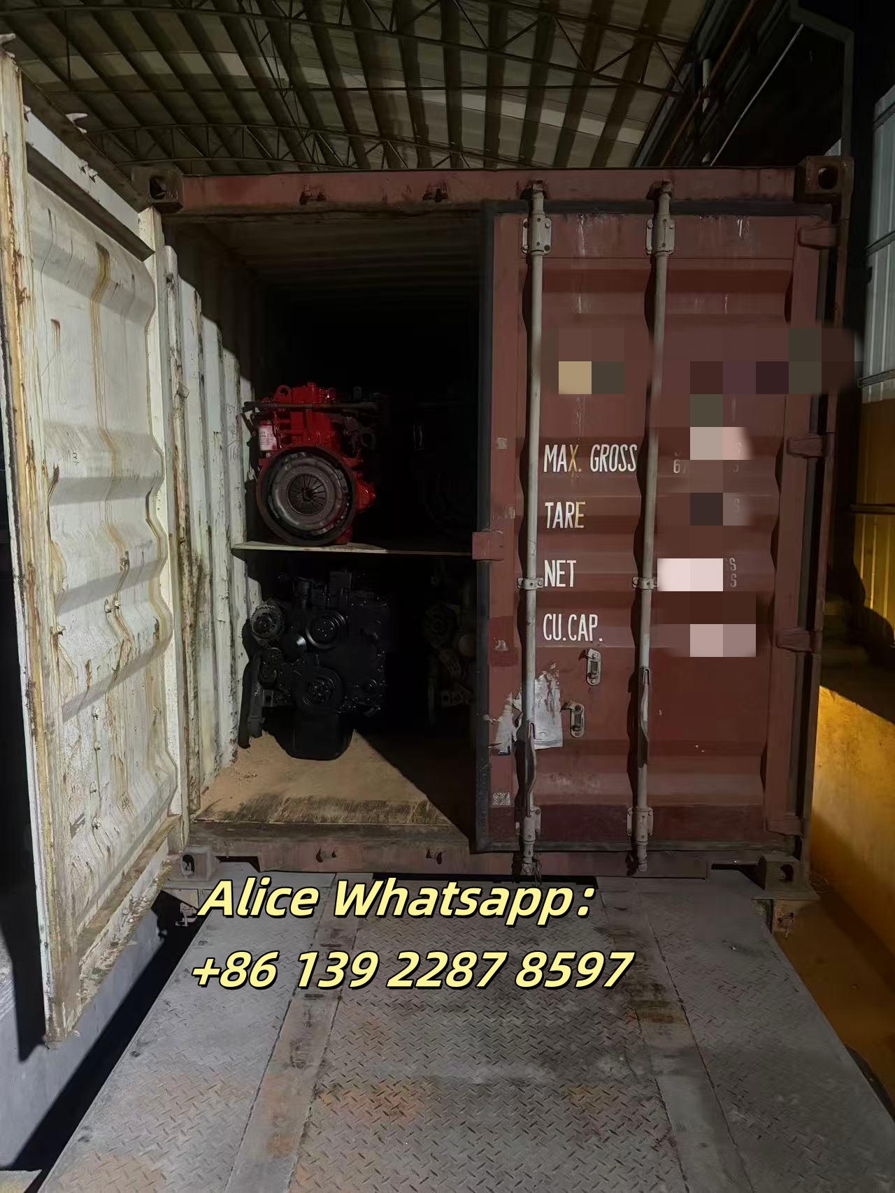  ¡Envío Combinado a Guatemala! Motores Usados 6BT/4BT + Turbos Nuevos en Contenedor 20HQ