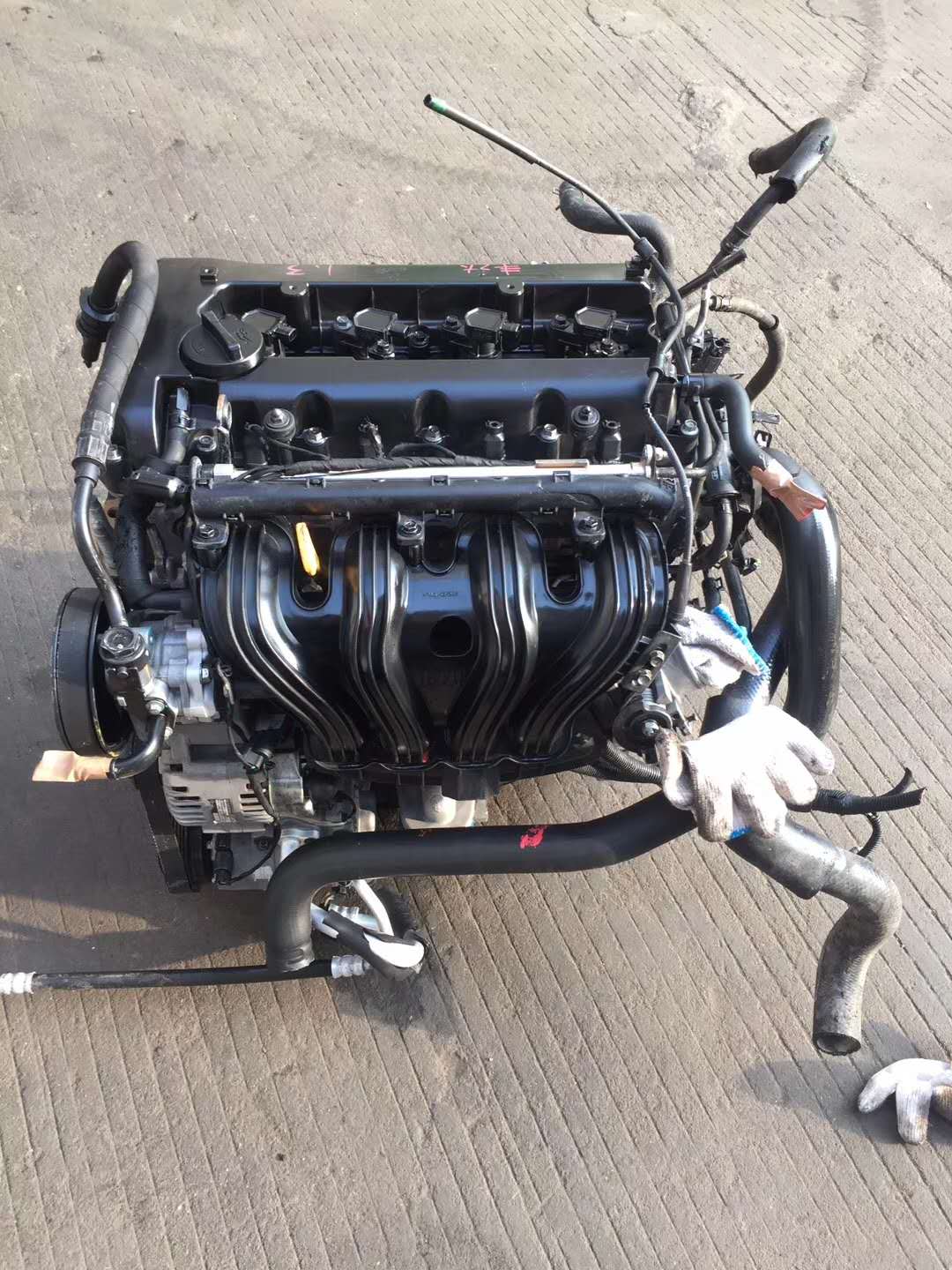 Motor de gasolina de Corea del montaje completo G4KE 2.4L G4KE Motor para SONATA SORENTO(图7)