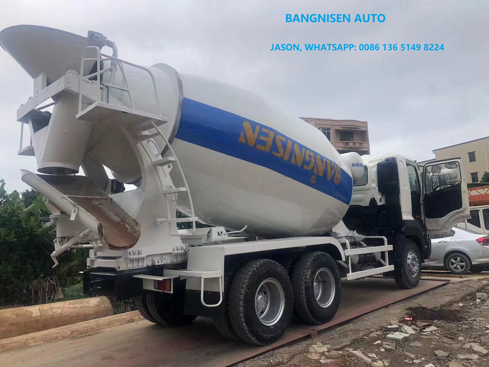 2016 Year Reconditioned HINO 700 cement mixer construction truck with 10m³ drum(图4)