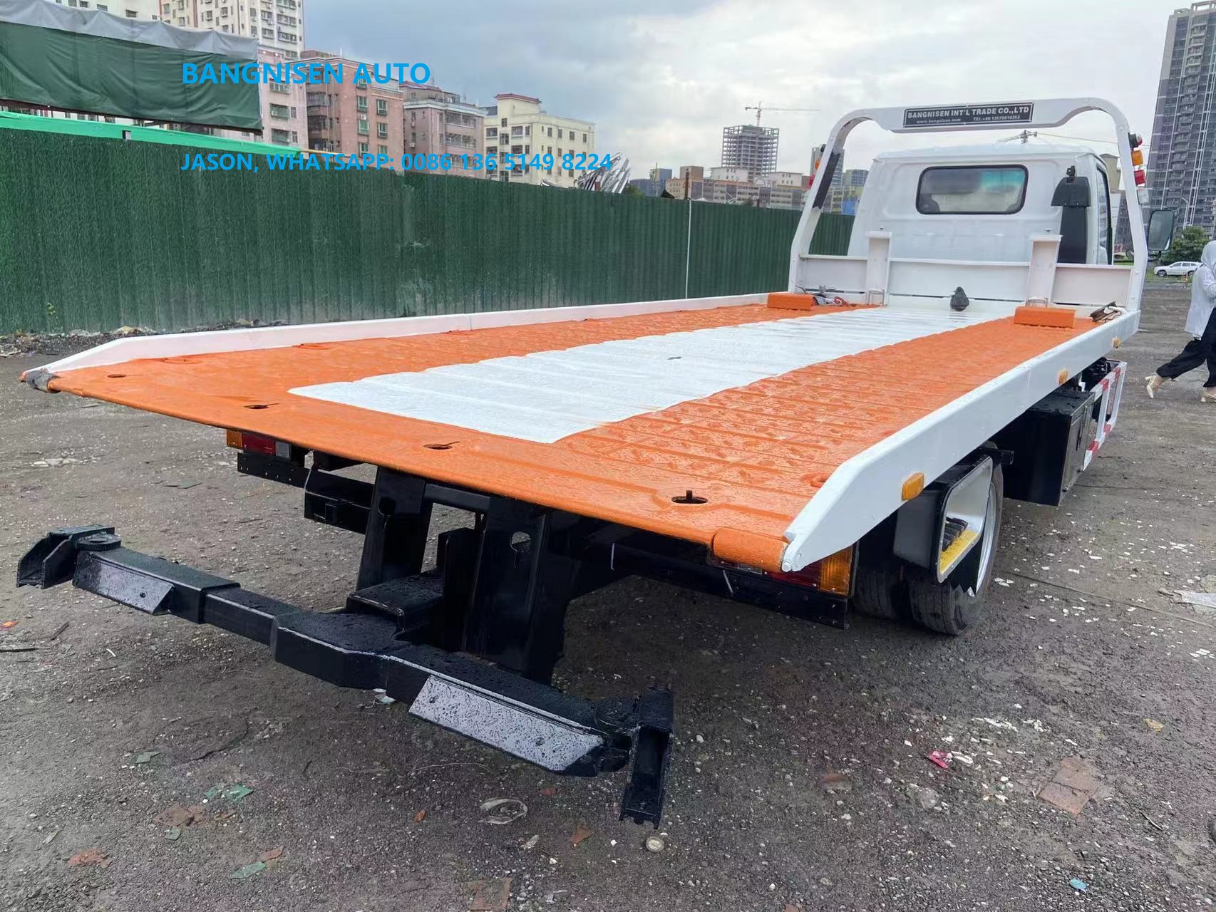  ISUZUs 600P Car Carrier Tow Truck Road Rescue Rollback Trailer 3 Tons Flatbed Platform Wrecker (图2)